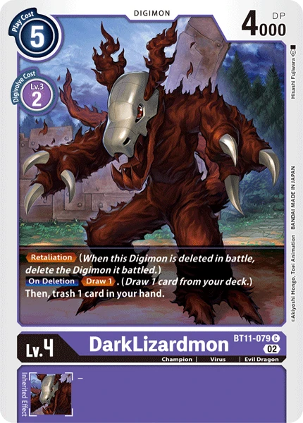 Digimon Karte [BT11-079] DarkLizardmon - Game.kiwi